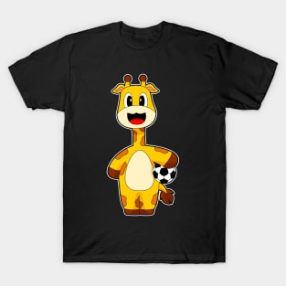 Giraffe Soccer player Soccer T-Shirt